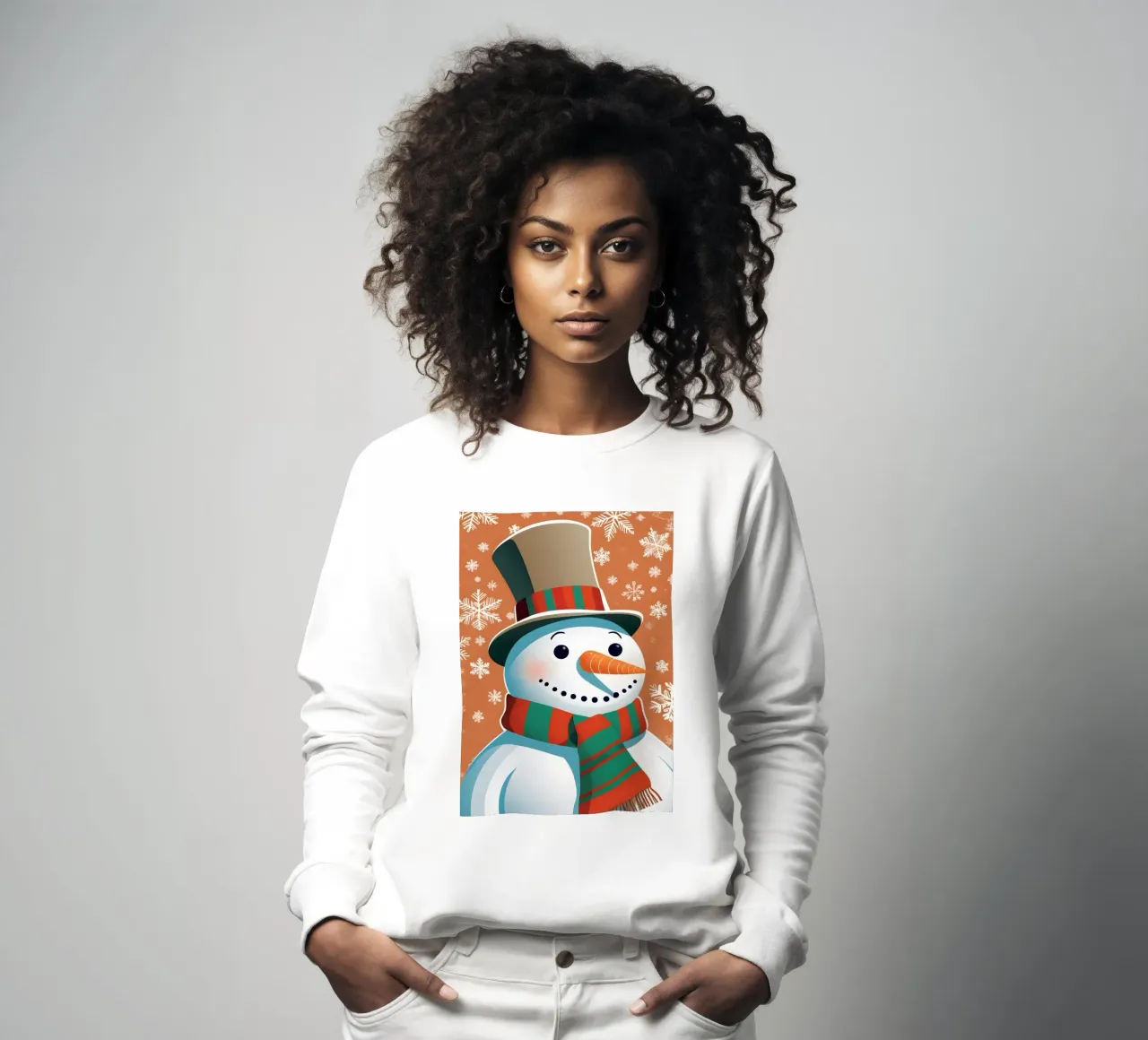 Pupazzo di neve di Natale felpa da Twinkle & Thread