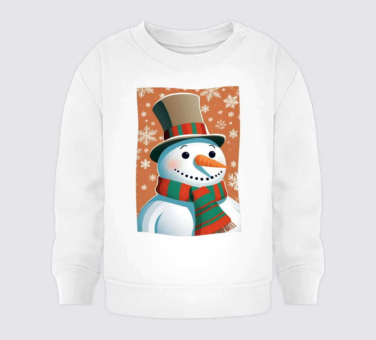 Pupazzo di neve di Natale felpa neonato da Twinkle & Thread