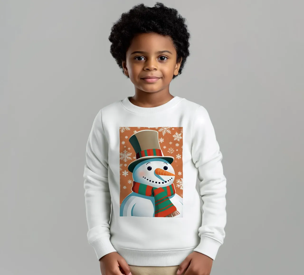 Pupazzo di neve di Natale felpa bambino da Twinkle & Thread