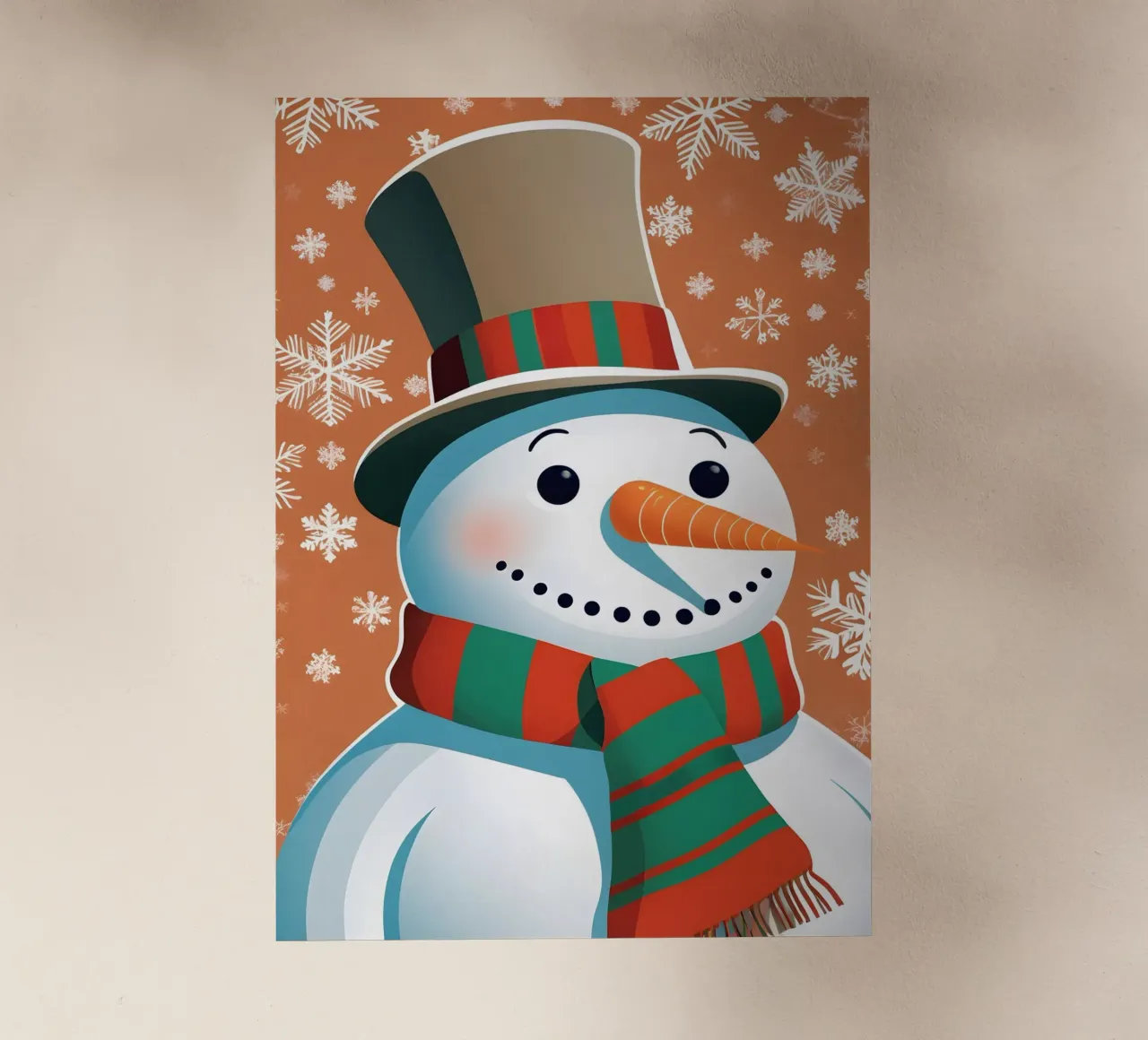 Pupazzo di neve di Natale pellicola backlit da Twinkle & Thread