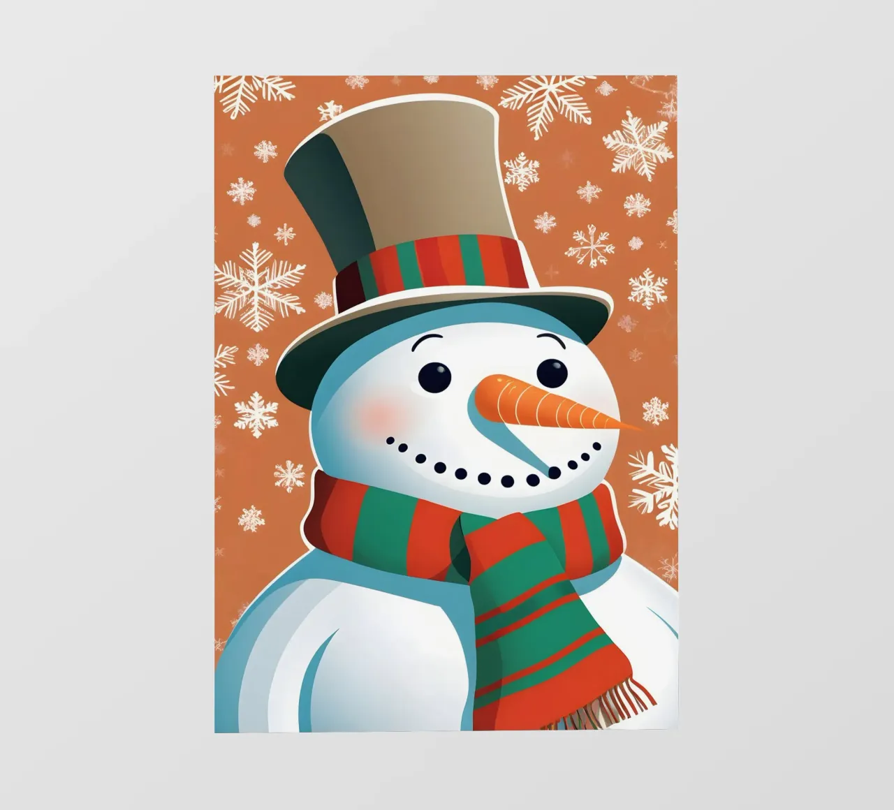 Pupazzo di neve di Natale pellicola backlit da Twinkle & Thread