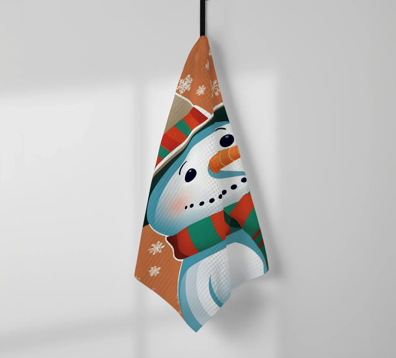 Pupazzo di neve di Natale canovaccio da cucina da Twinkle & Thread