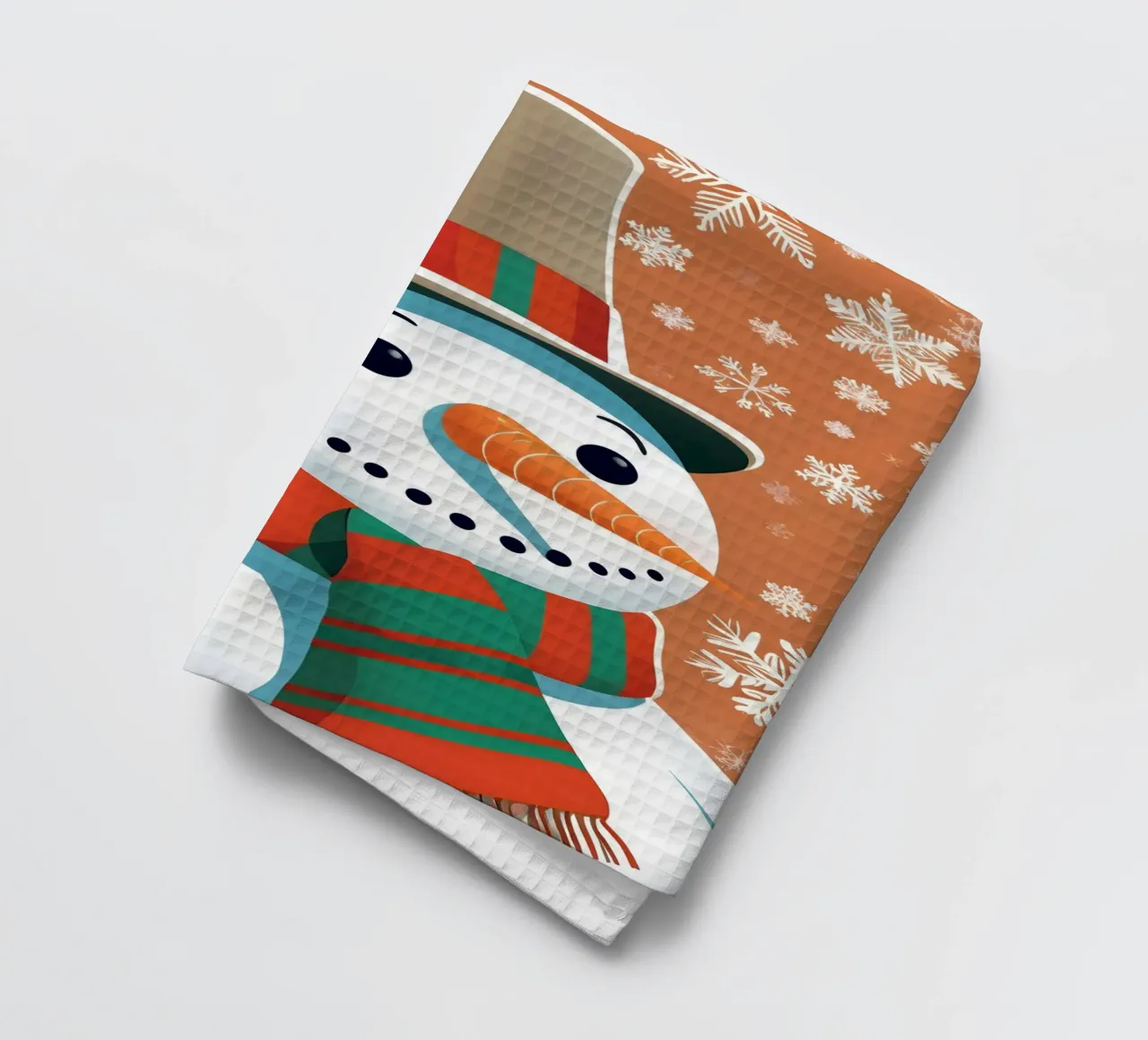 Pupazzo di neve di Natale canovaccio da cucina da Twinkle & Thread