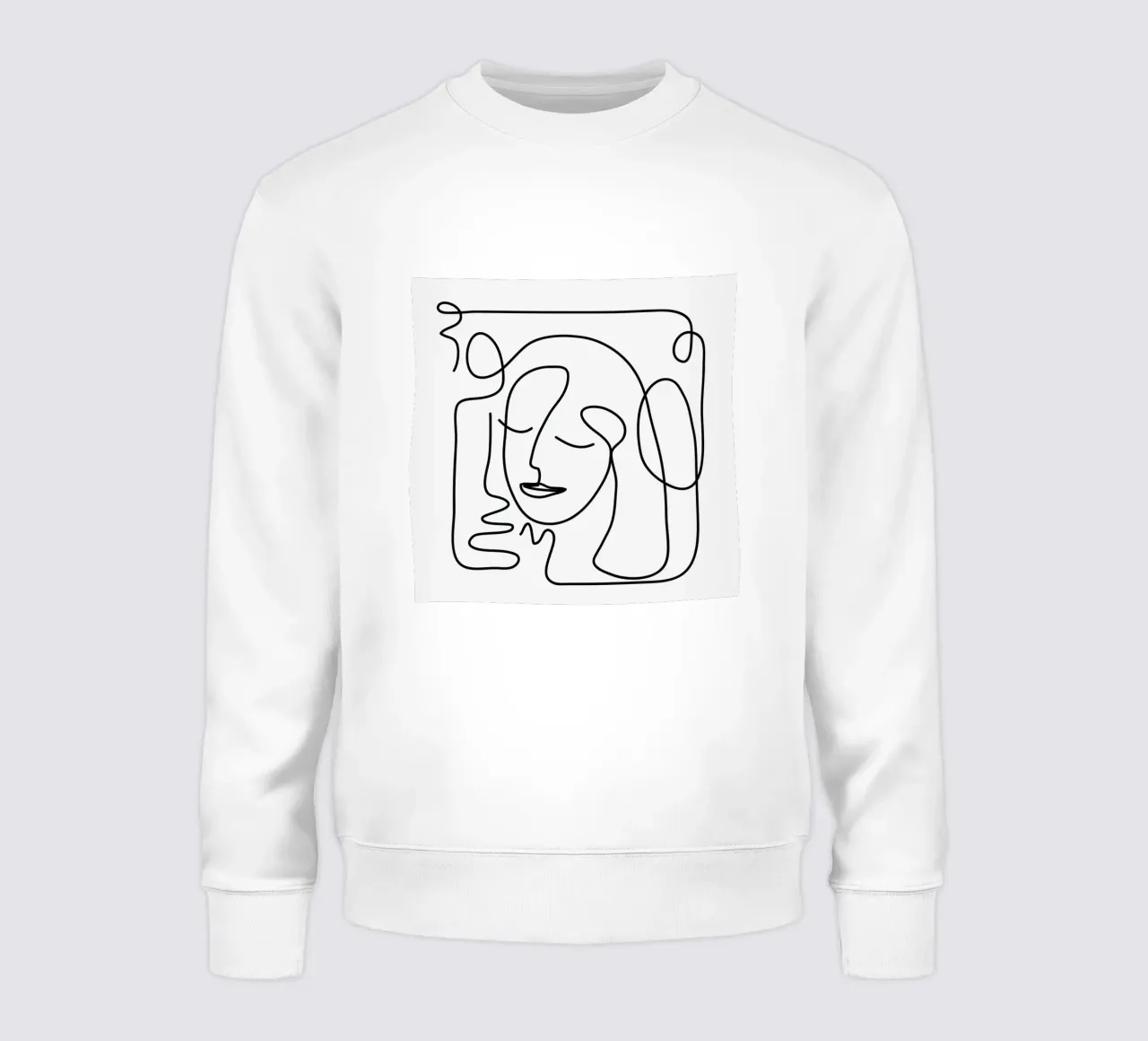 One Line Portrait 2 sudadera de Flow Line