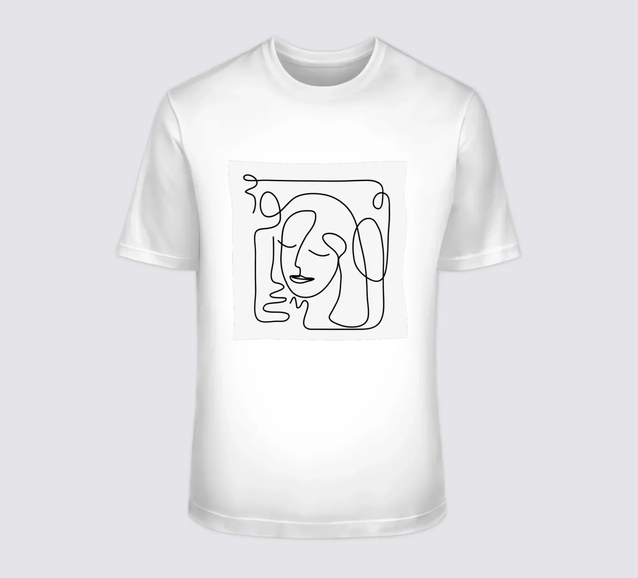 One Line Portrait 2 t-shirt da Flow Line