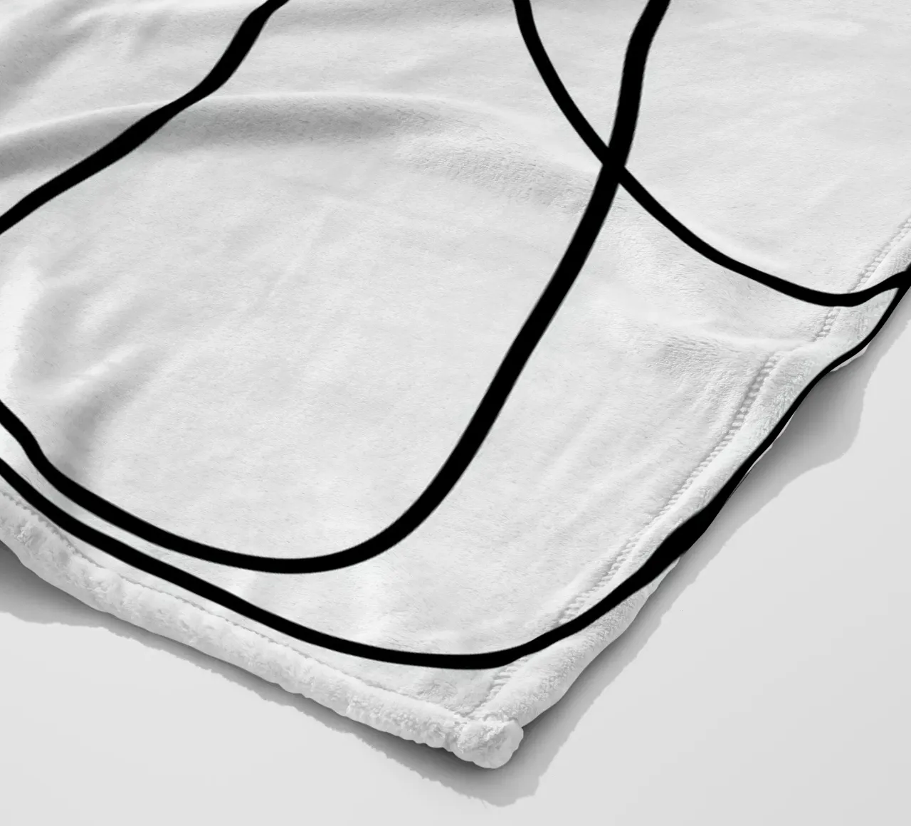 One Line Portrait 2 coperta in pile da Flow Line