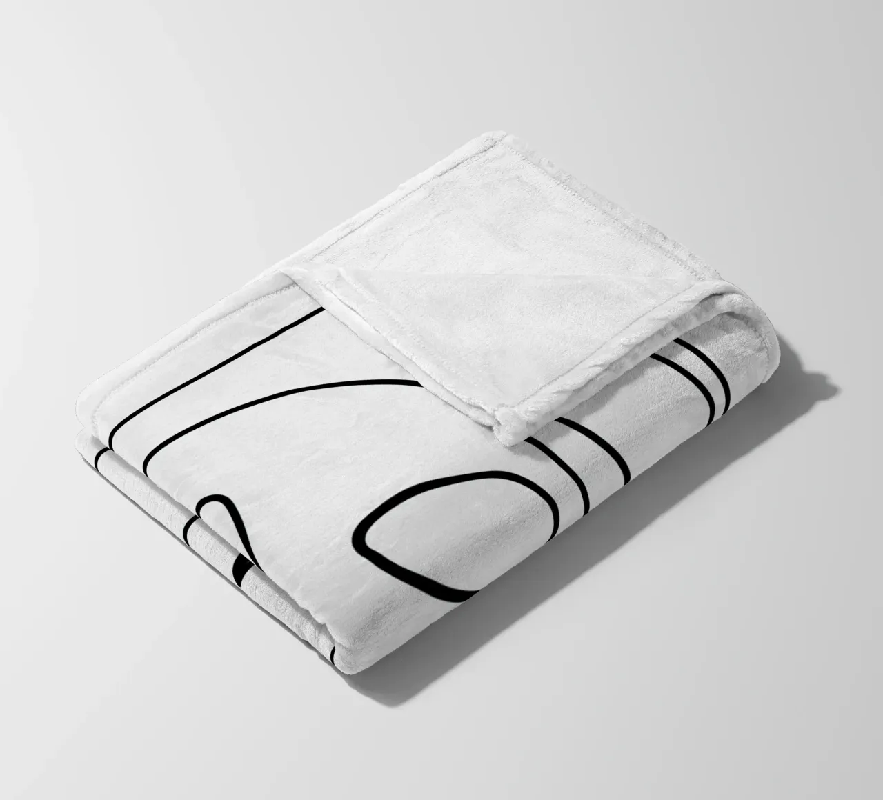 One Line Portrait 2 coperta in pile da Flow Line
