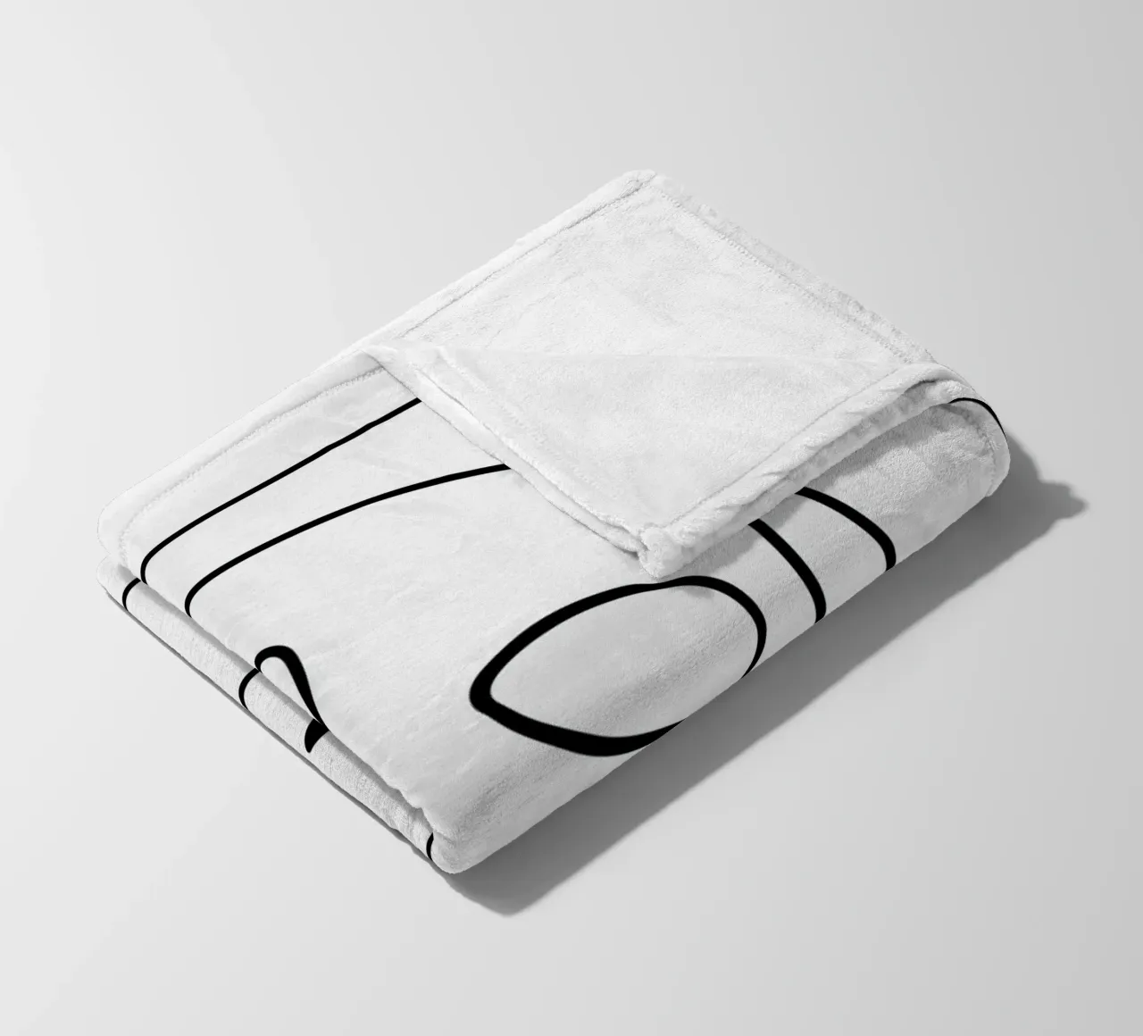 One Line Portrait 2 coperta in pile da Flow Line