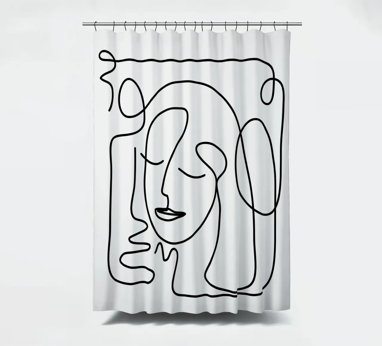 One Line Portrait 2 tenda da doccia da Flow Line