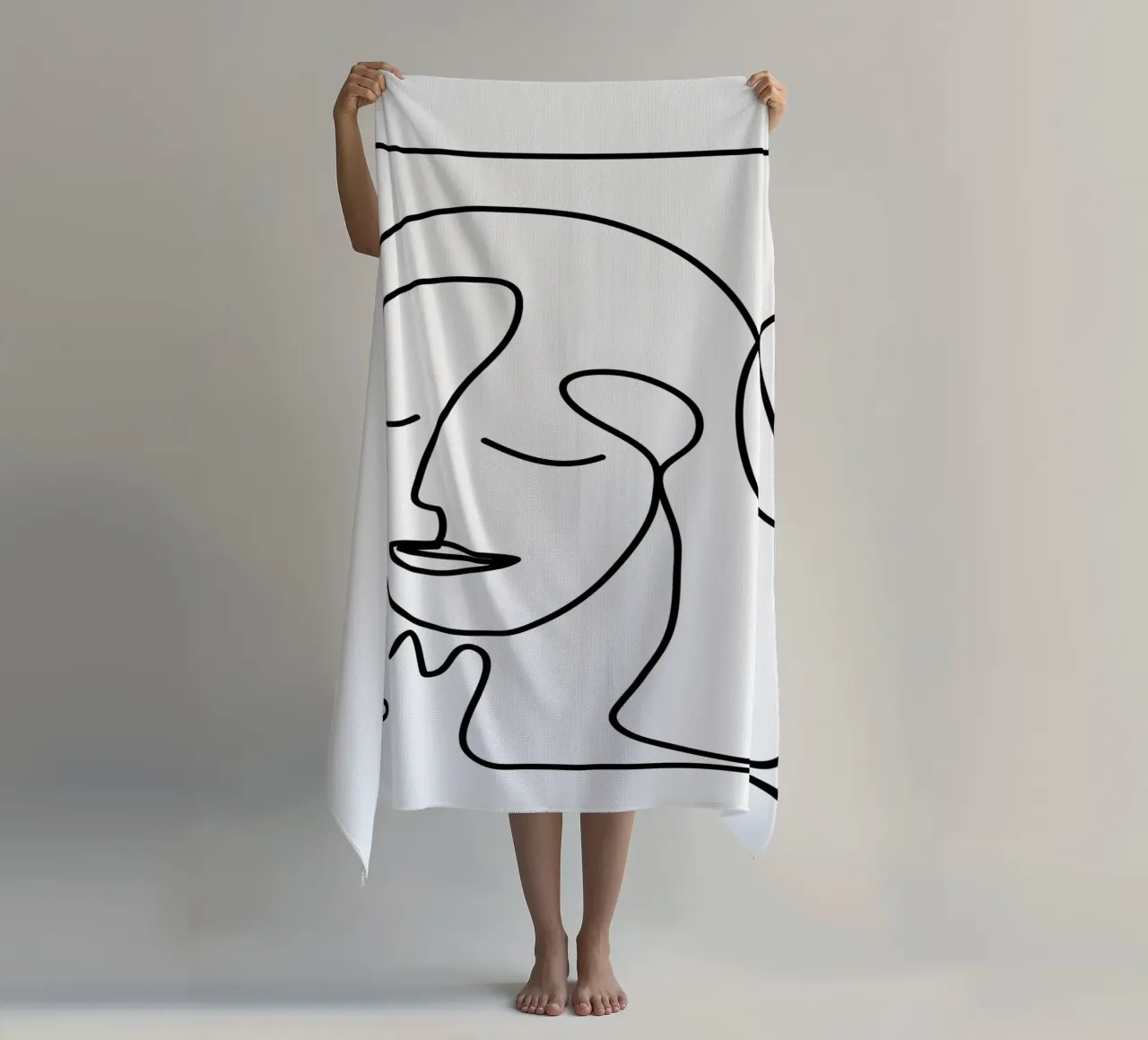 One Line Portrait 2 telo mare da Flow Line