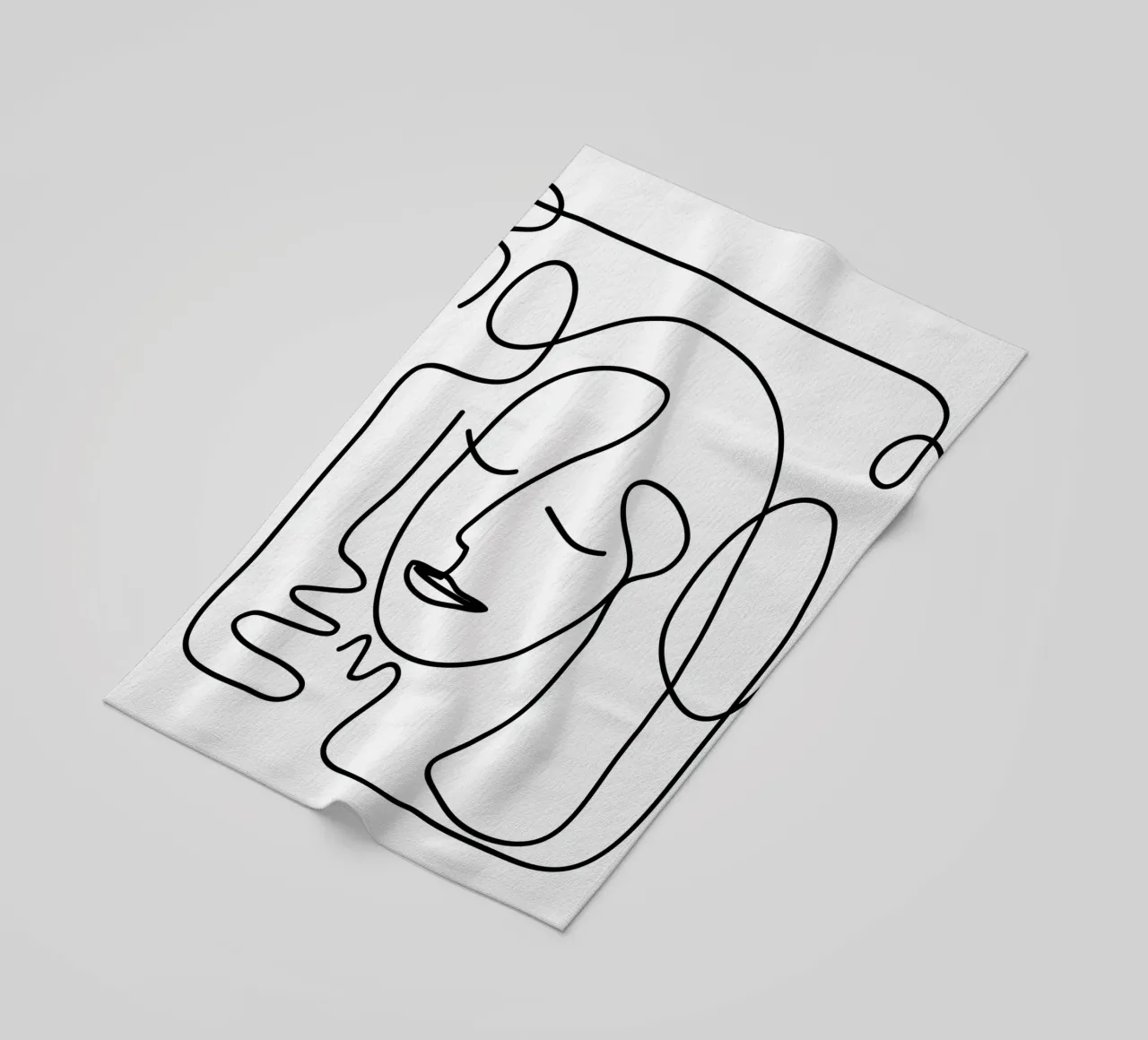 One Line Portrait 2 telo mare da Flow Line