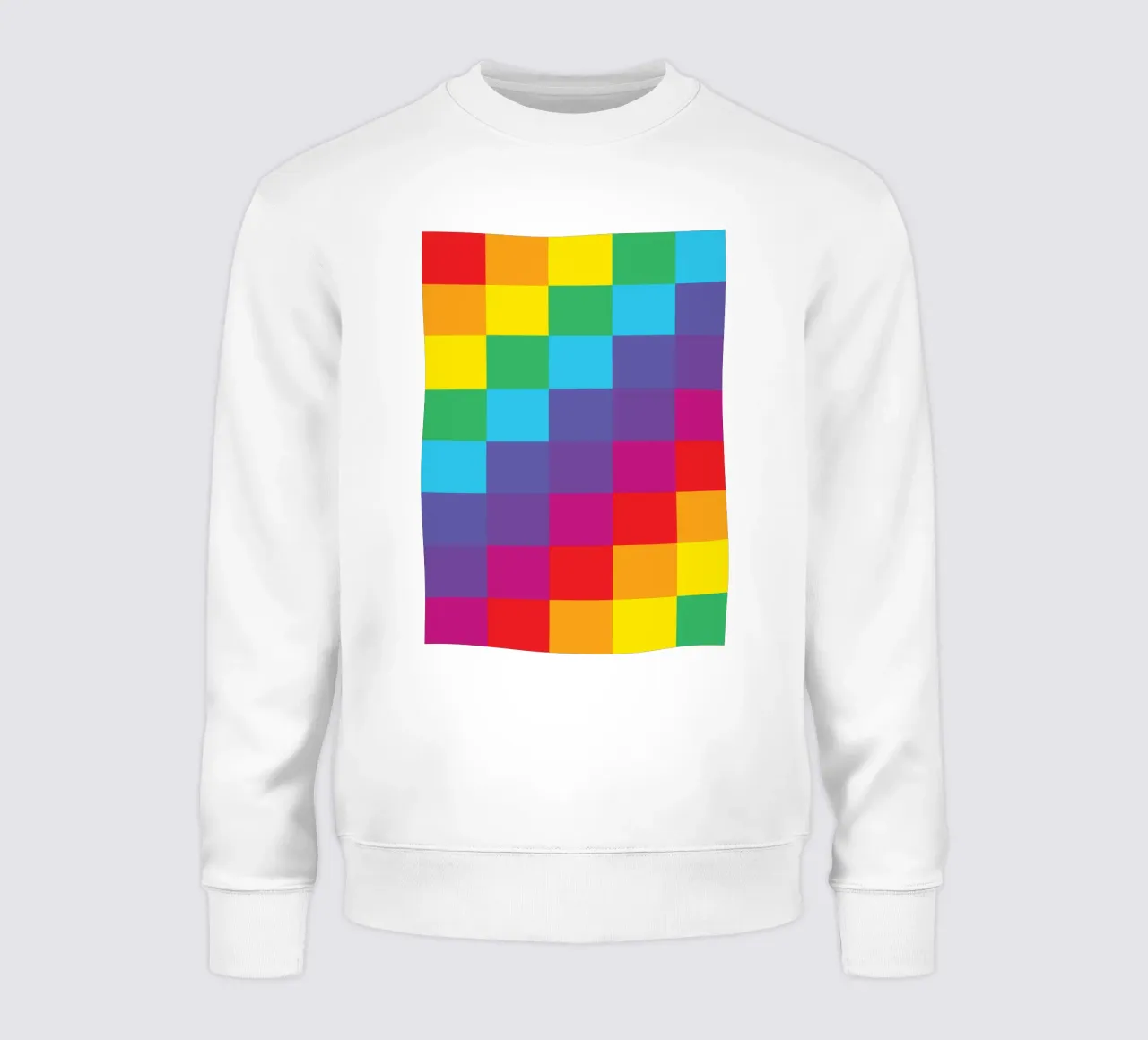 cuadrado arco iris vector color sudadera de Plumpz