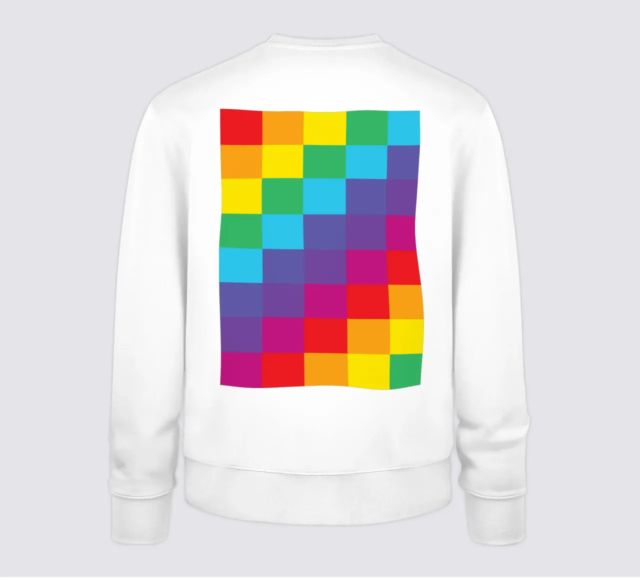 cuadrado arco iris vector color sudadera de Plumpz