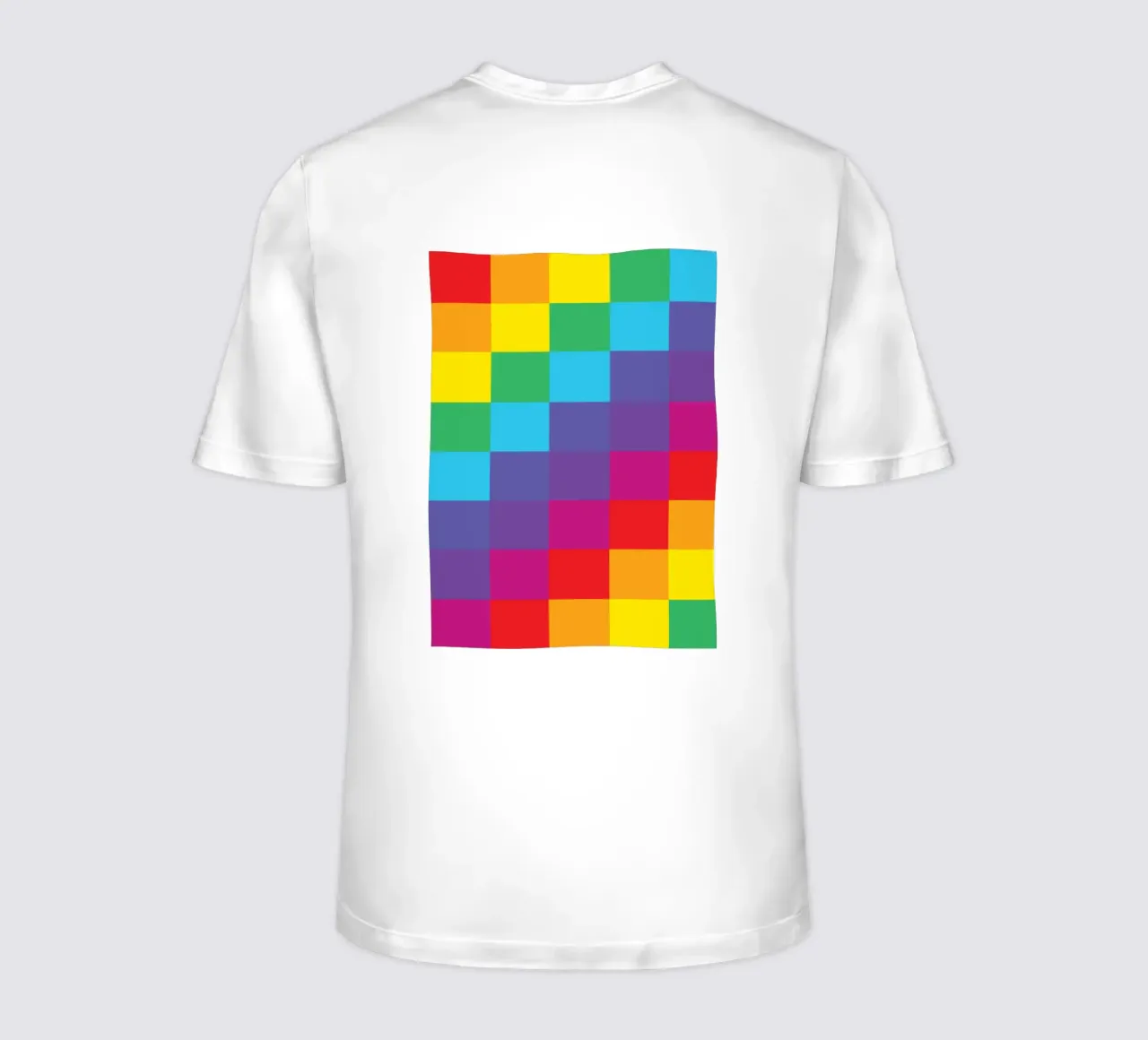 quadrato arcobaleno colore vettoriale t-shirt da Plumpz