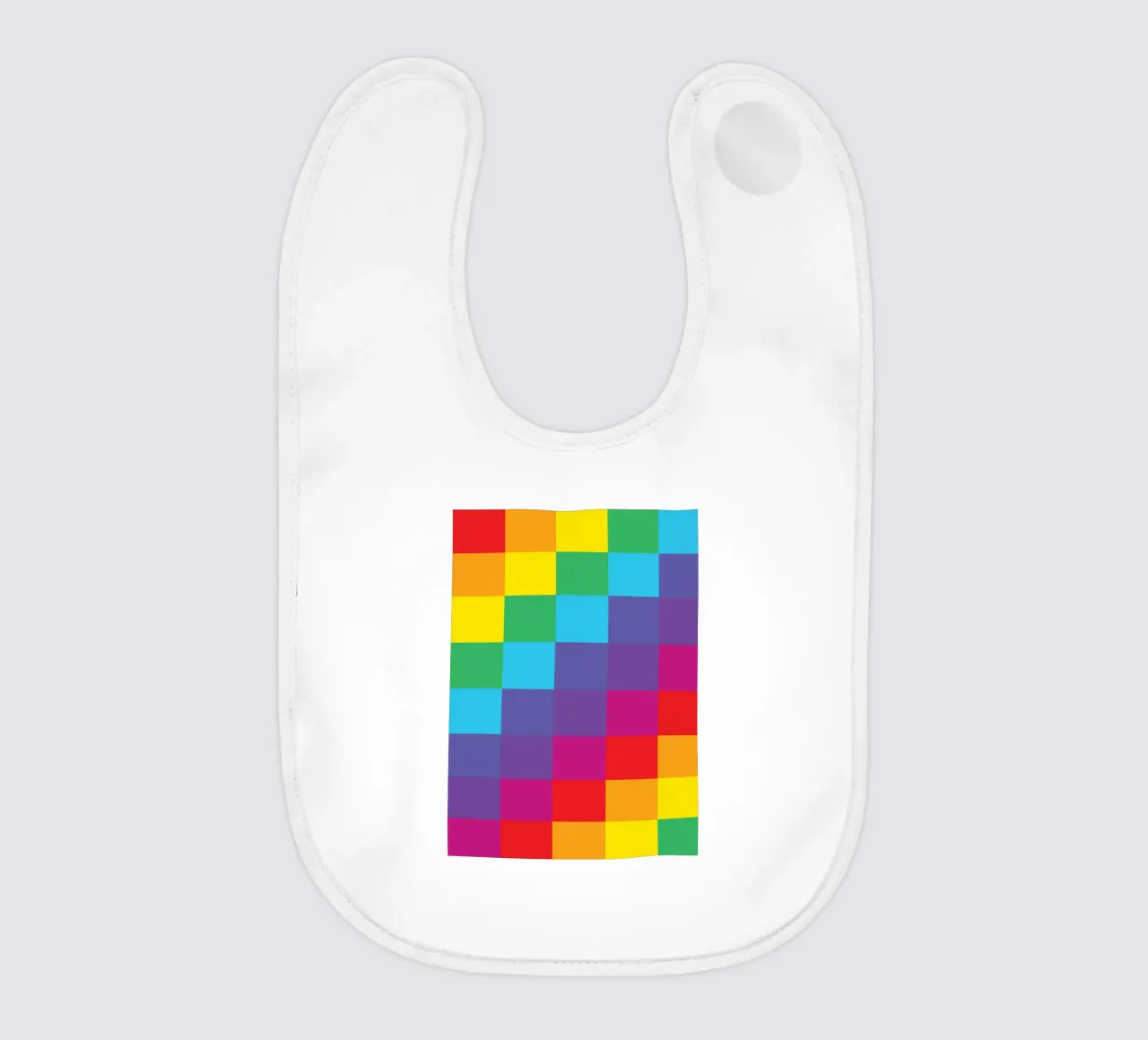 quadrato arcobaleno colore vettoriale bavaglino da Plumpz