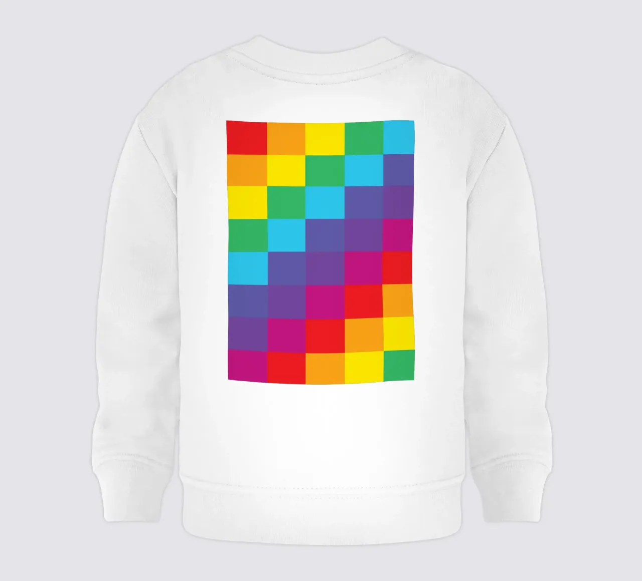 quadrato arcobaleno colore vettoriale felpa neonato da Plumpz