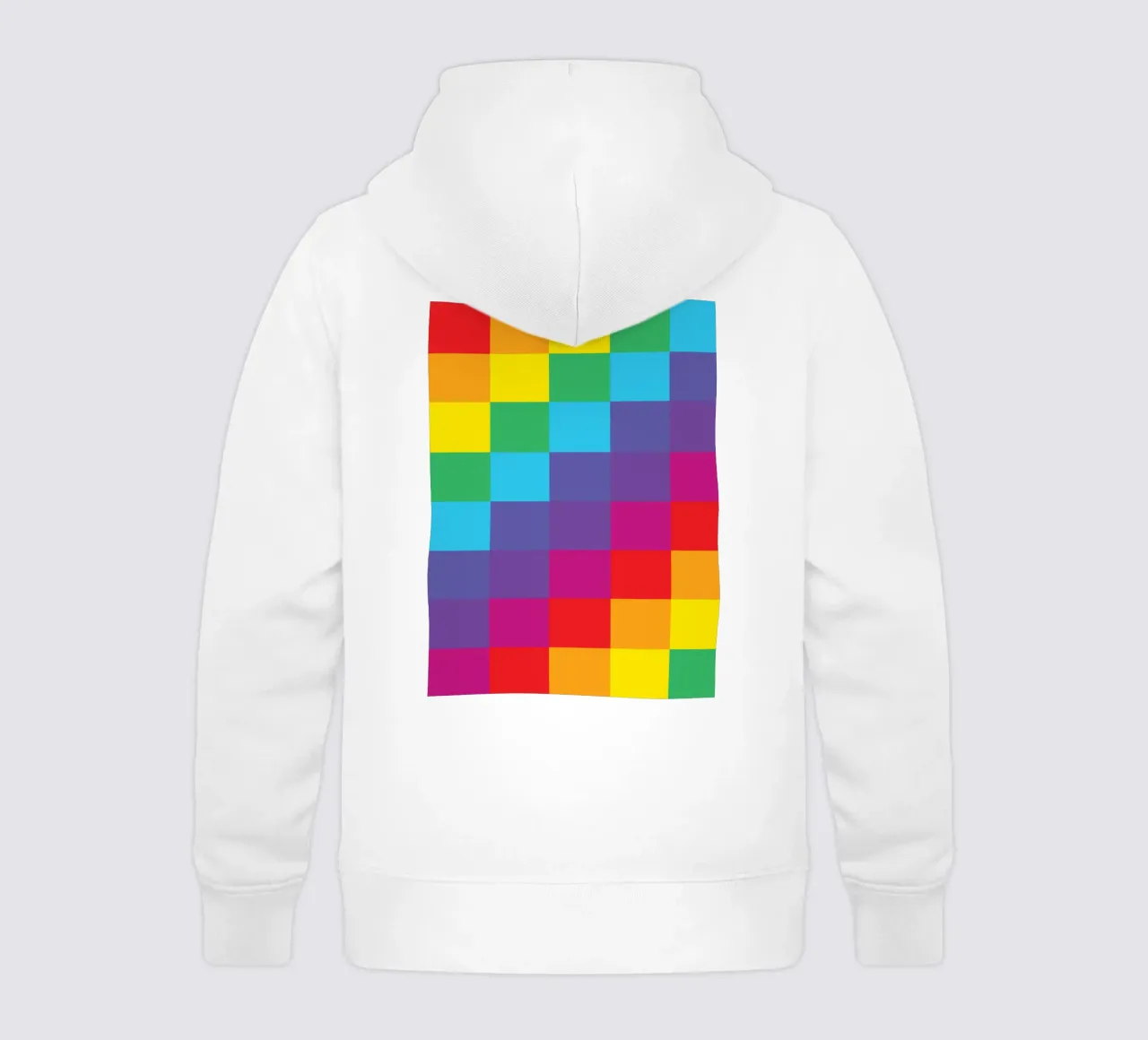 quadrato arcobaleno colore vettoriale felpa bambino con cappuccio da Plumpz