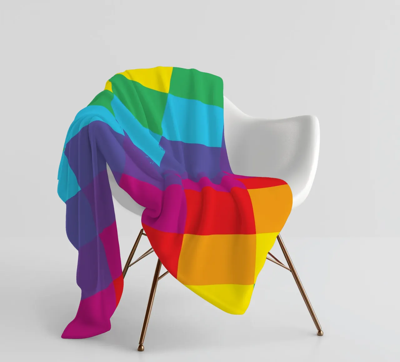 quadrato arcobaleno colore vettoriale coperta in pile da Plumpz