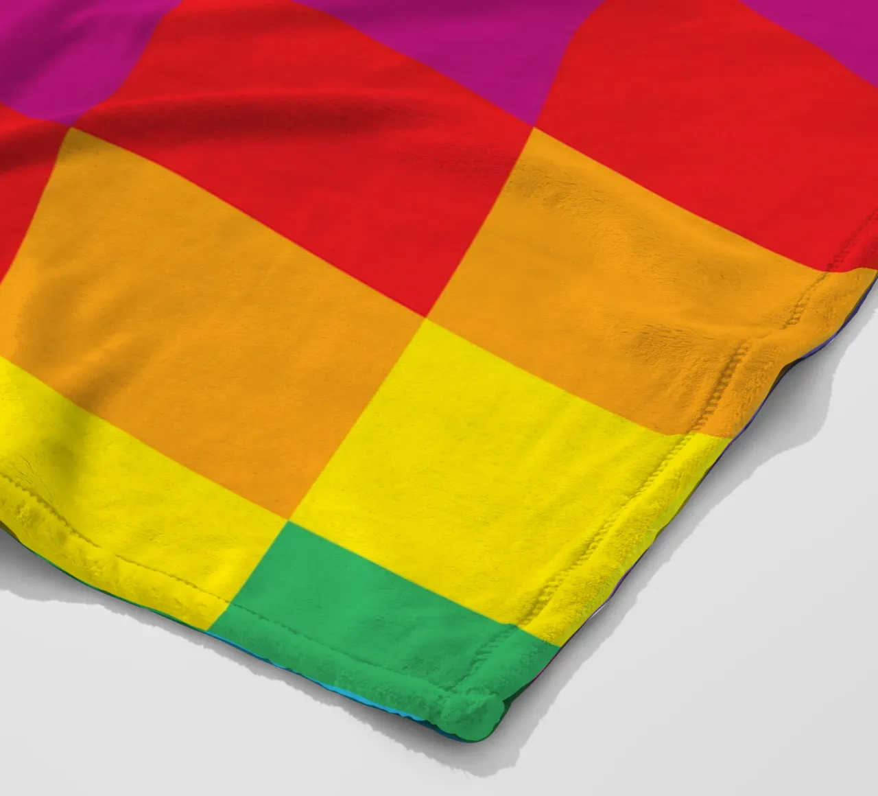 quadrato arcobaleno colore vettoriale coperta in pile da Plumpz