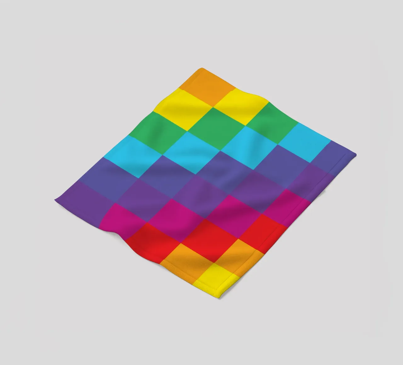 quadrato arcobaleno colore vettoriale coperta in pile da Plumpz