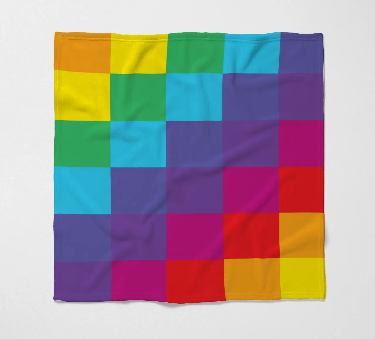 quadrato arcobaleno colore vettoriale coperta in pile da Plumpz