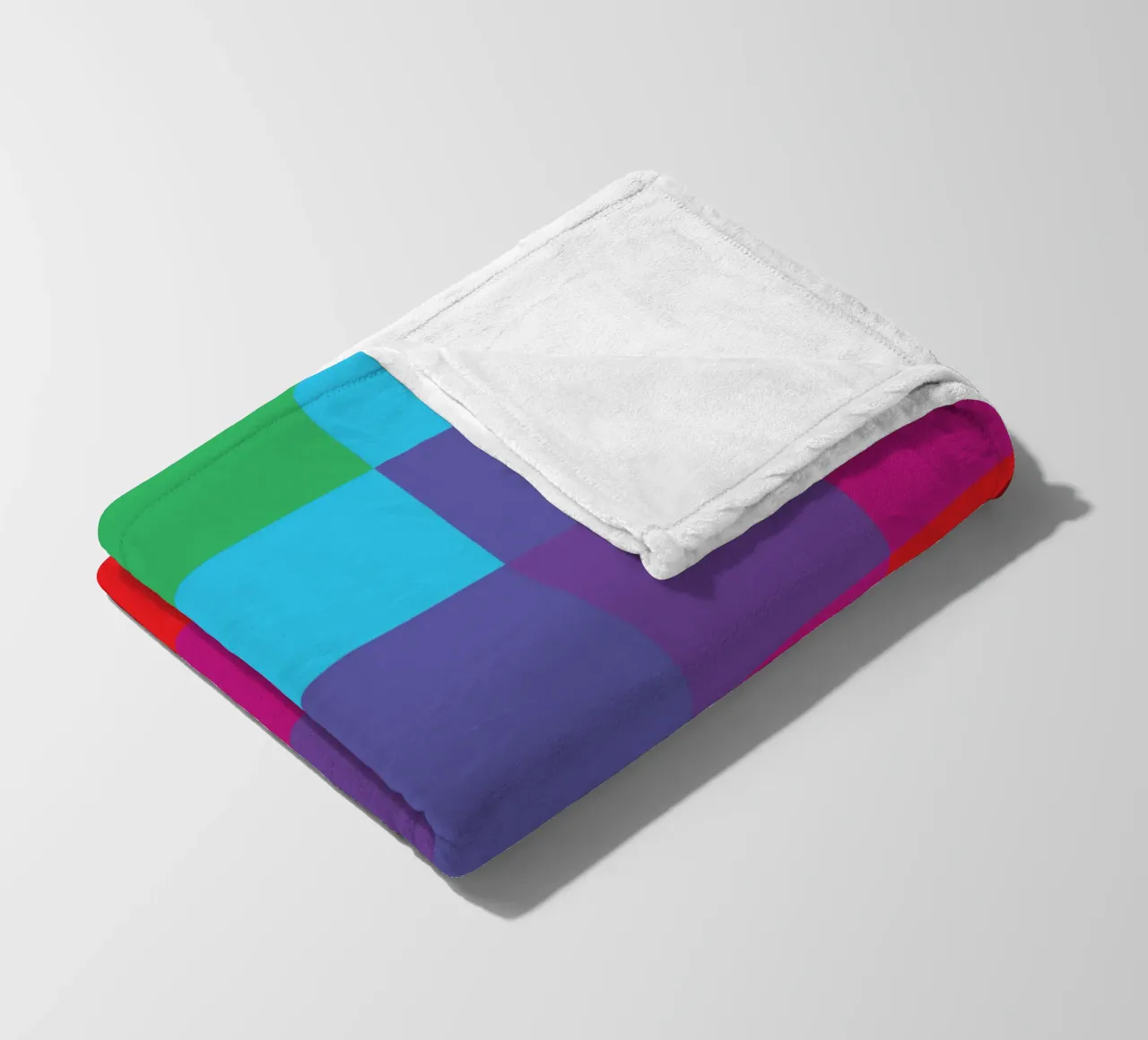 quadrato arcobaleno colore vettoriale coperta in pile da Plumpz