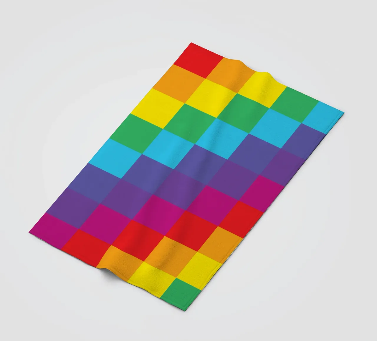 quadrato arcobaleno colore vettoriale coperta in pile da Plumpz