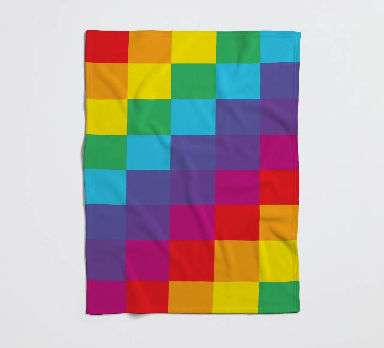 quadrato arcobaleno colore vettoriale coperta in pile da Plumpz