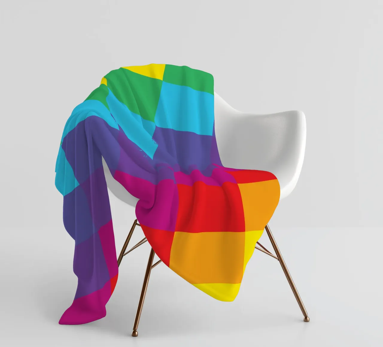 quadrato arcobaleno colore vettoriale coperta in pile da Plumpz