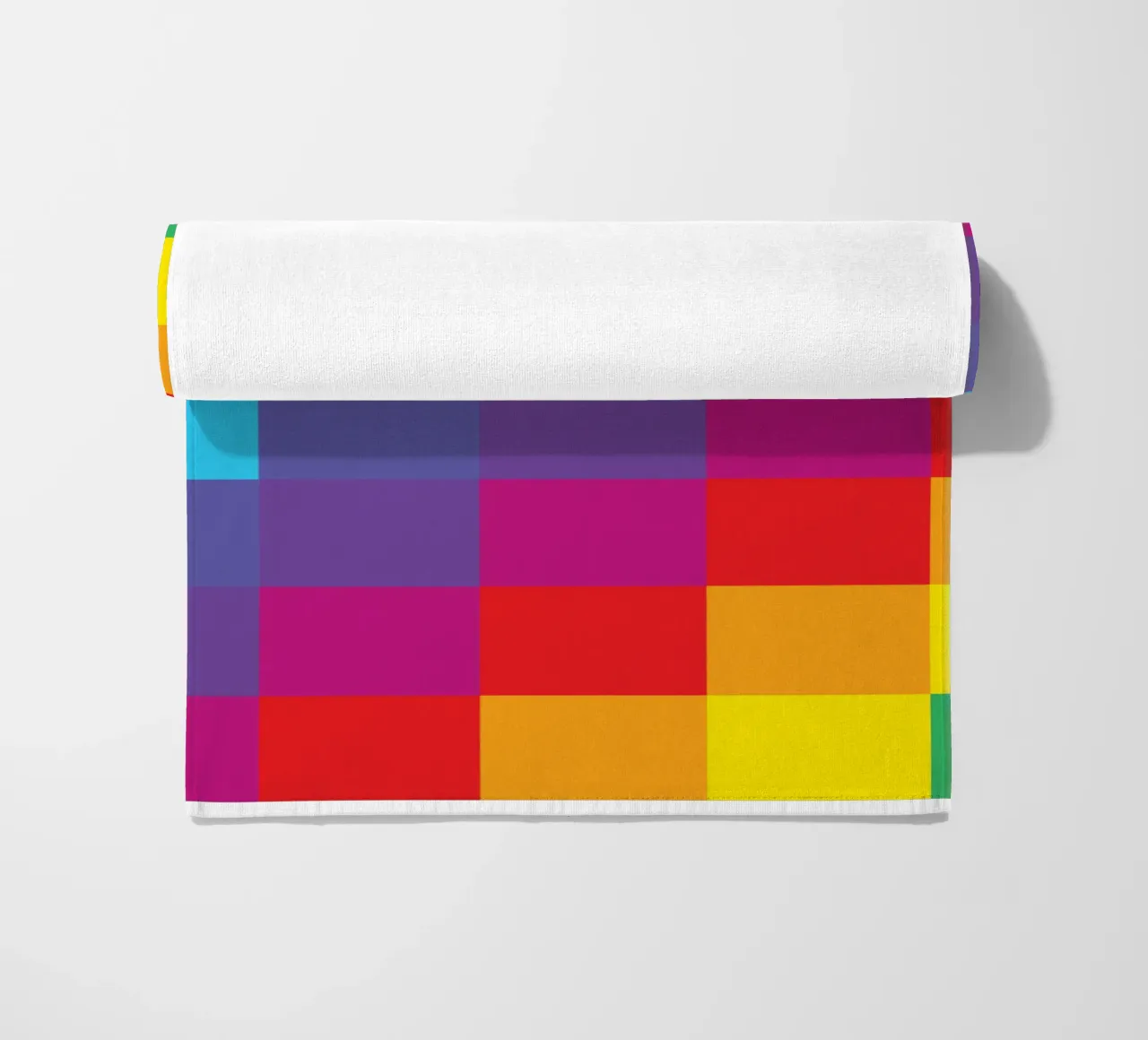 quadrato arcobaleno colore vettoriale telo mare da Plumpz