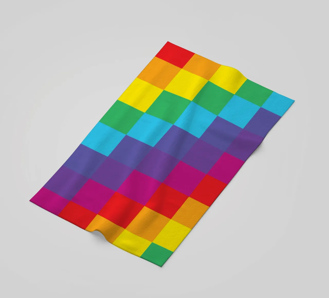 quadrato arcobaleno colore vettoriale telo mare da Plumpz