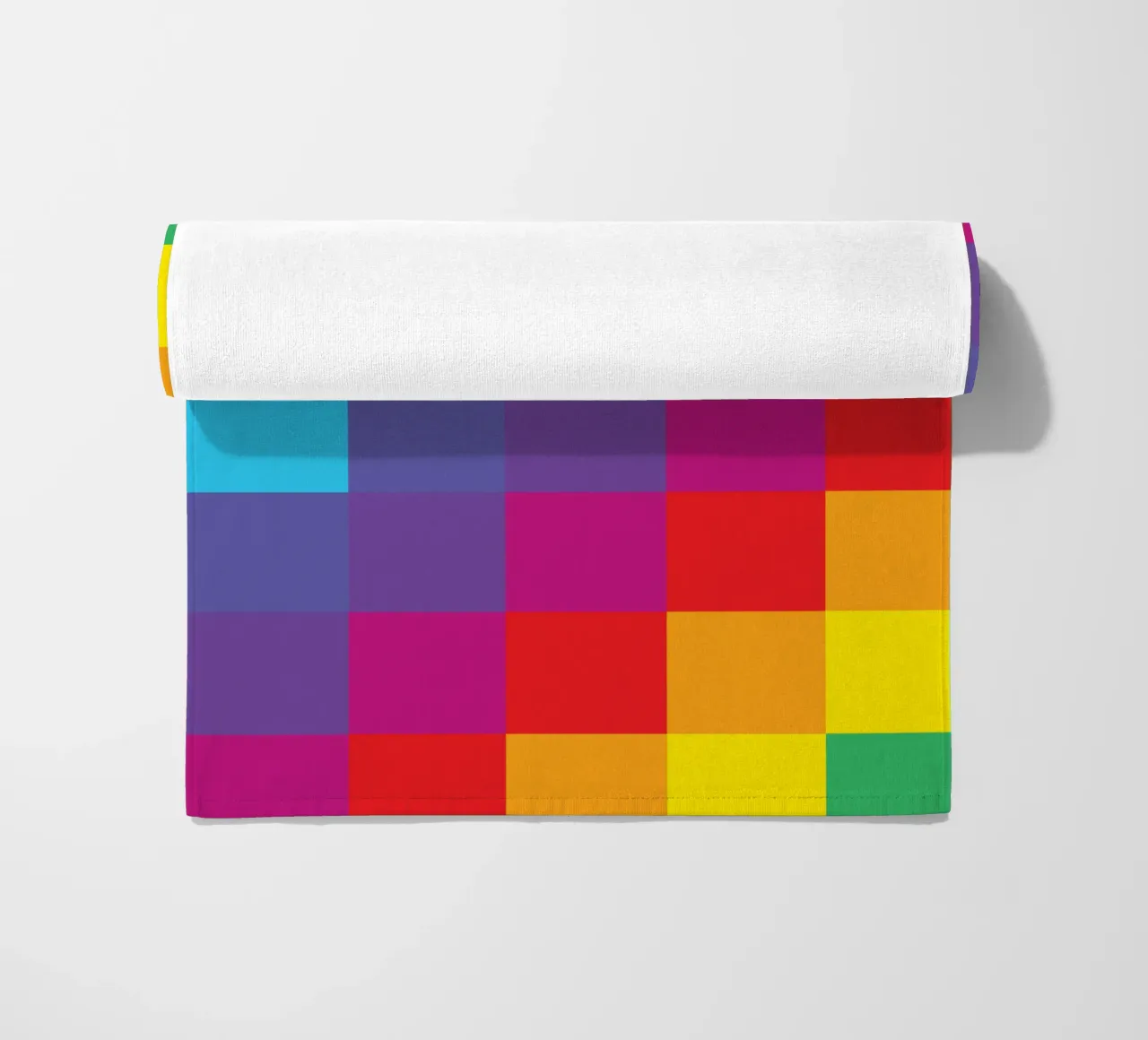 quadrato arcobaleno colore vettoriale telo mare da Plumpz