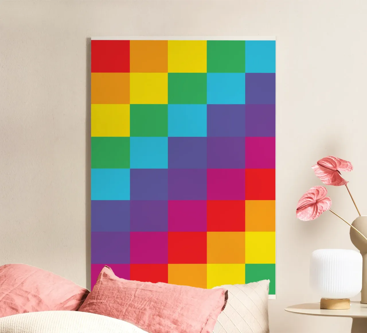 cuadrado arco iris vector color metacrilato de Plumpz