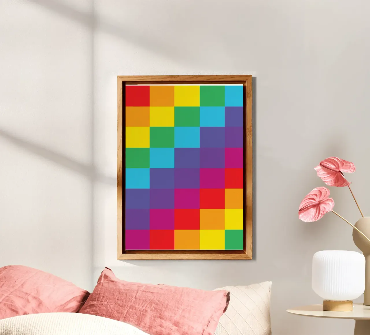 quadrato arcobaleno colore vettoriale alluminio dibond da Plumpz