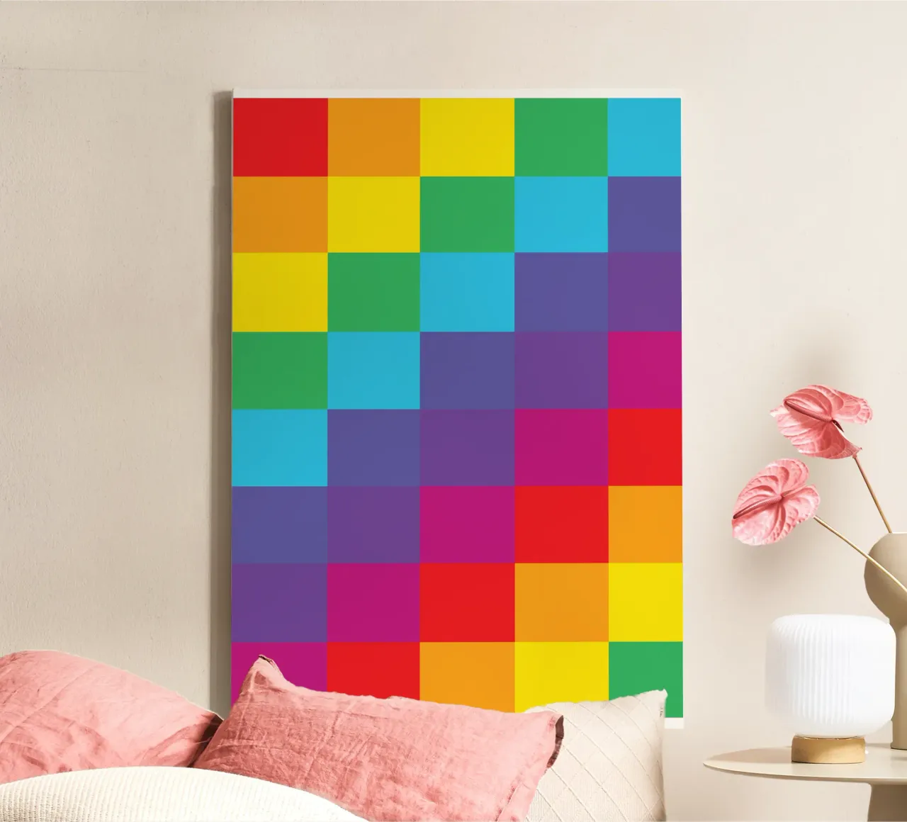 square rainbow vector color canvas by Plumpz