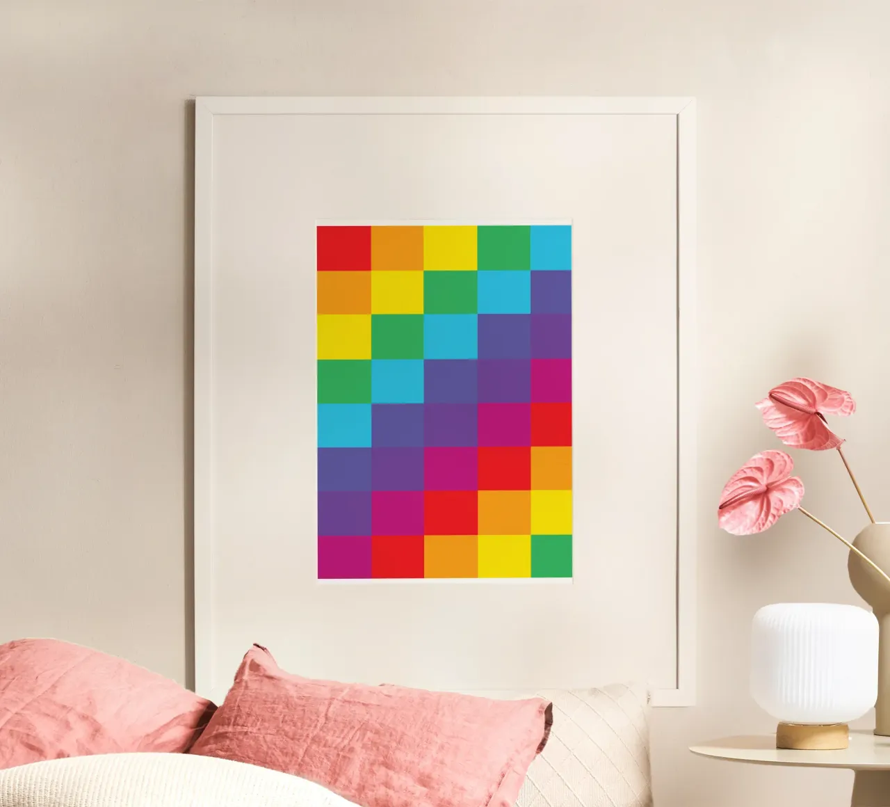 quadrato arcobaleno colore vettoriale poster da Plumpz