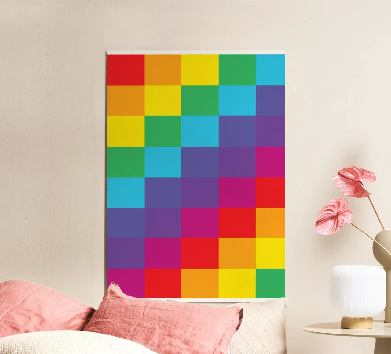 quadrato arcobaleno colore vettoriale poster da Plumpz