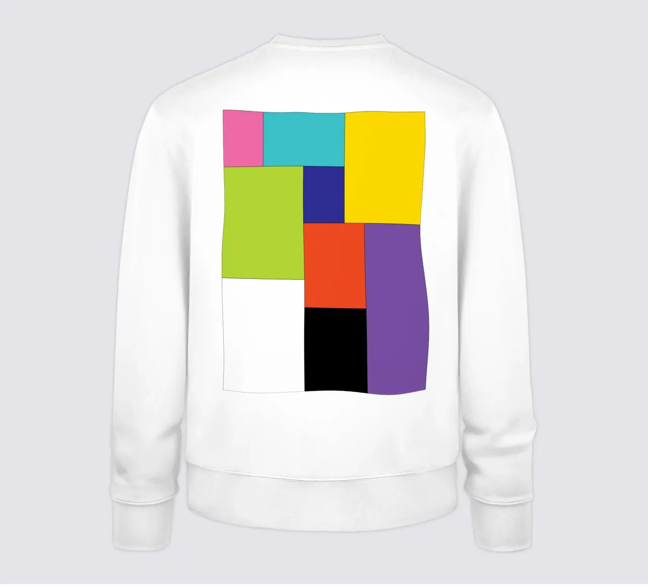 rectangle simple color sweatshirt by Plumpz