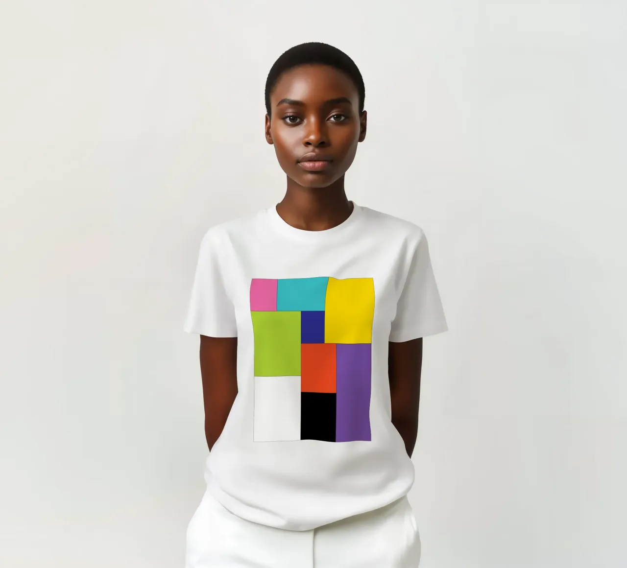rectangle simple couleur t-shirt de Plumpz