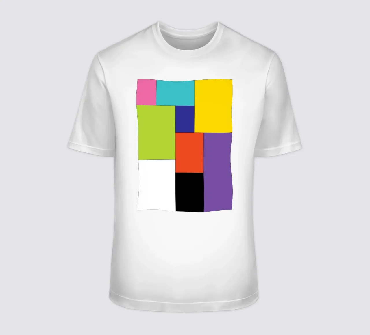 rectangle simple couleur t-shirt de Plumpz