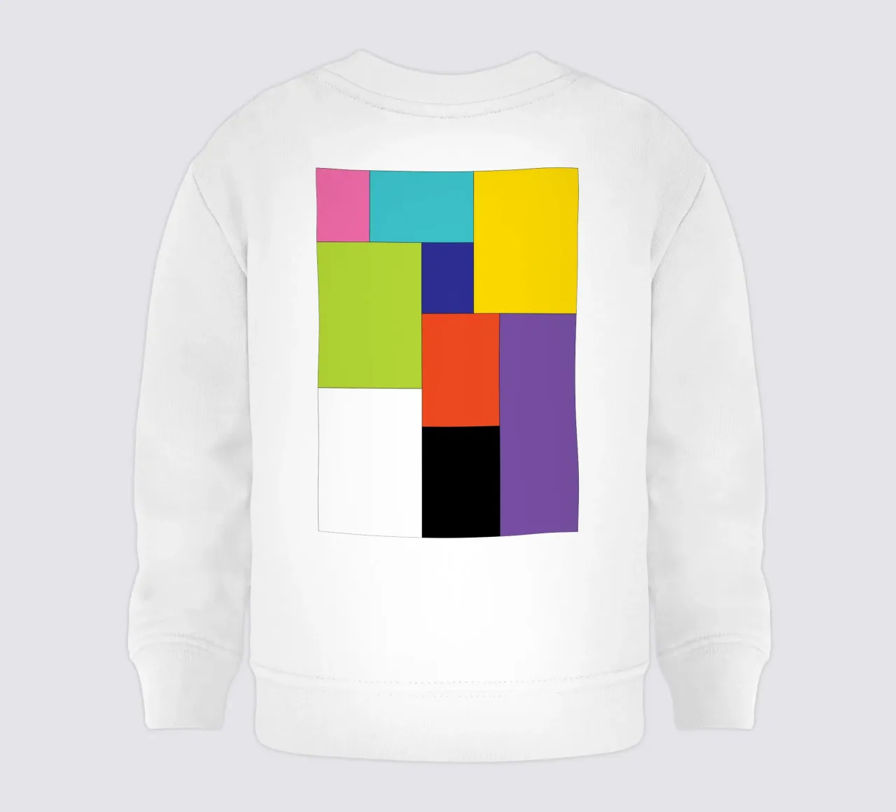 rectángulo color simple sudadera de bebé de Plumpz