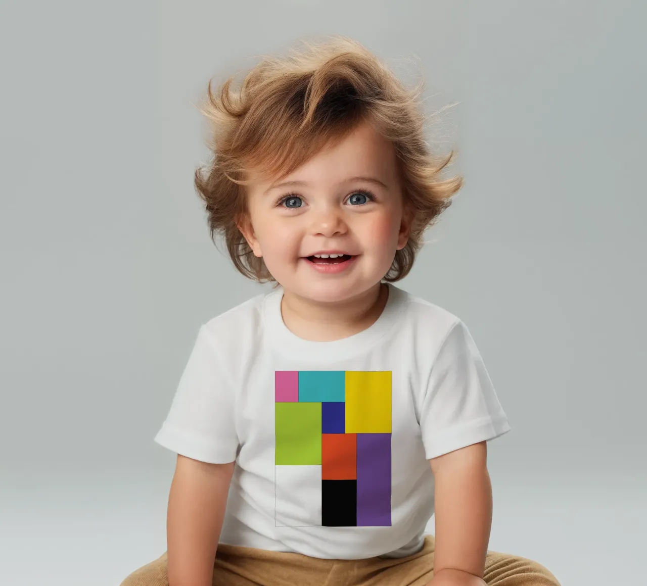 rettangolo colore semplice maglietta neonato da Plumpz