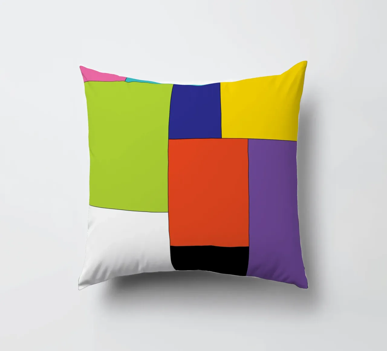 rettangolo colore semplice cuscino da Plumpz