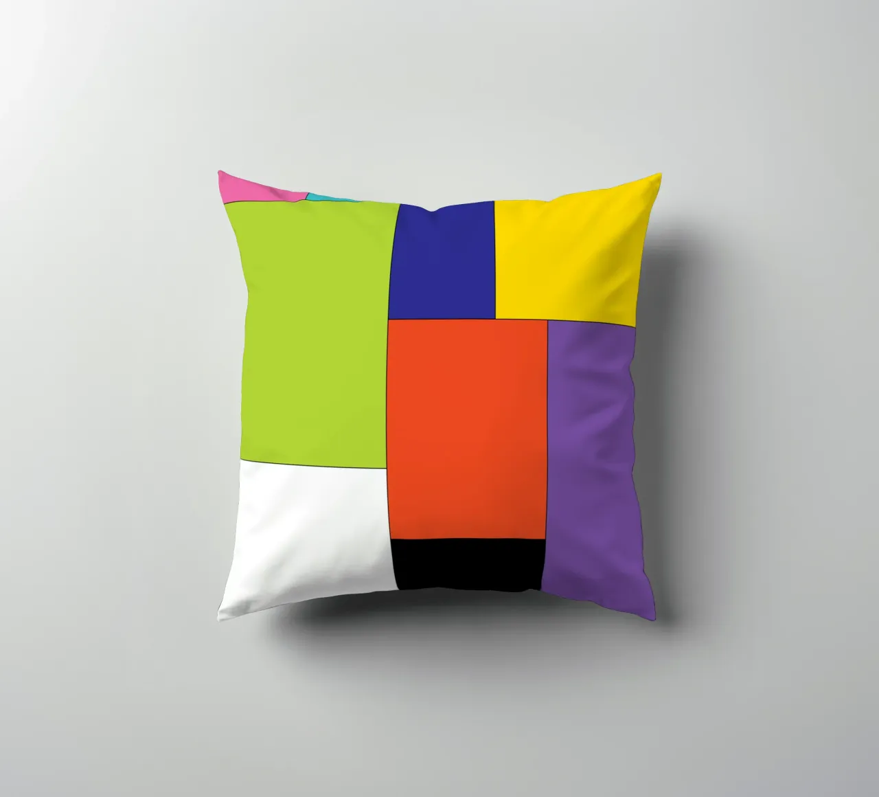 rettangolo colore semplice cuscino da Plumpz