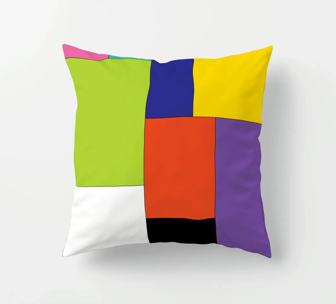 rettangolo colore semplice cuscino da Plumpz