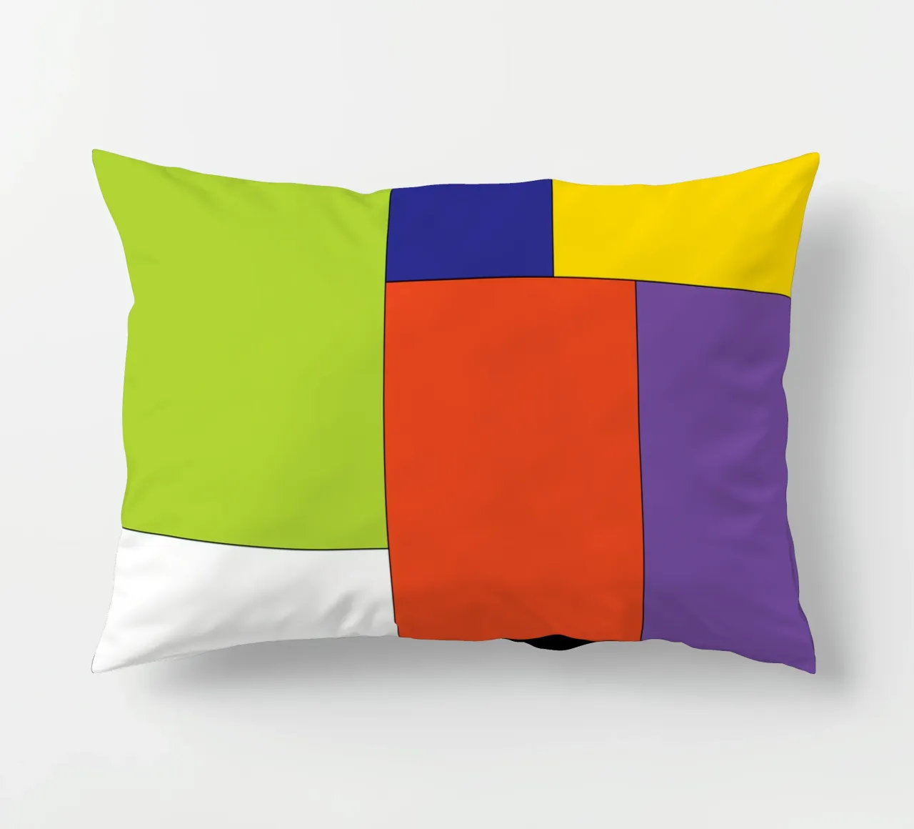 rettangolo colore semplice cuscino da Plumpz