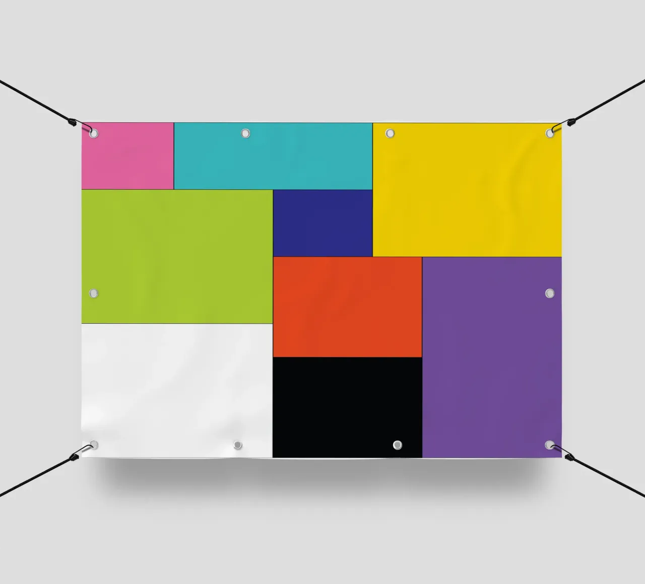 rectángulo color simple lonas publicitarias de Plumpz
