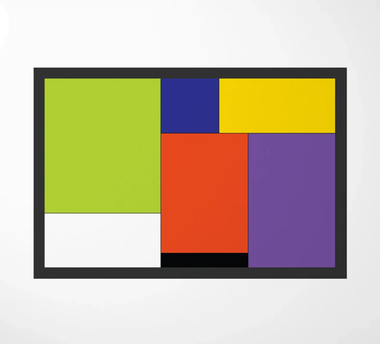 rettangolo colore semplice zerbino da Plumpz