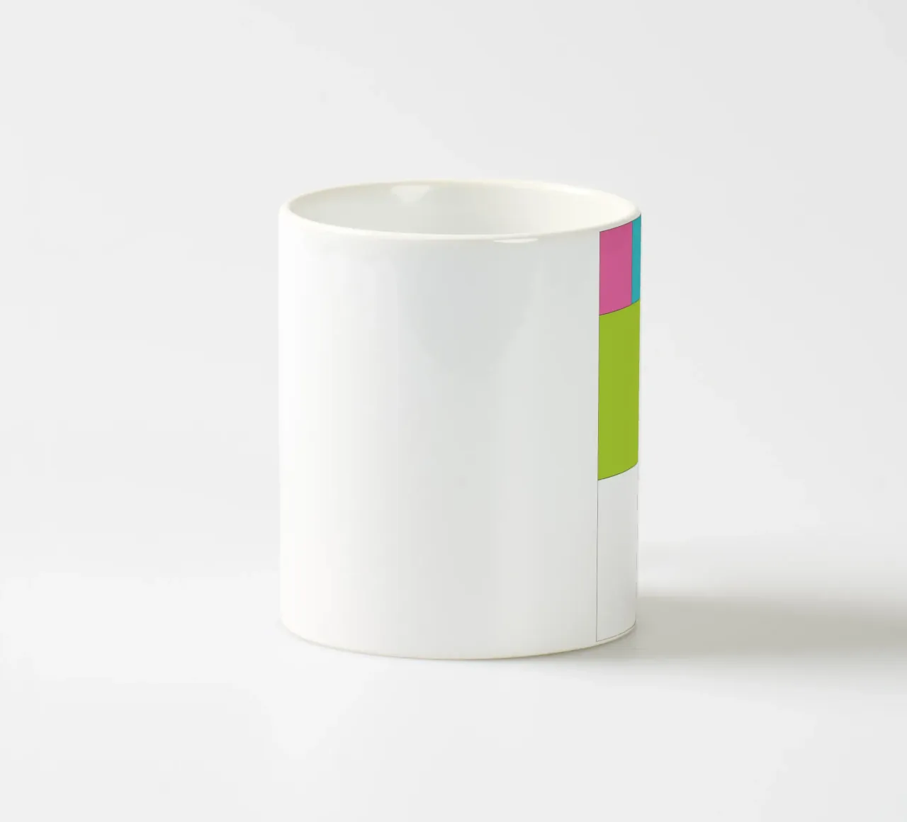 rettangolo colore semplice tazza in ceramica da Plumpz