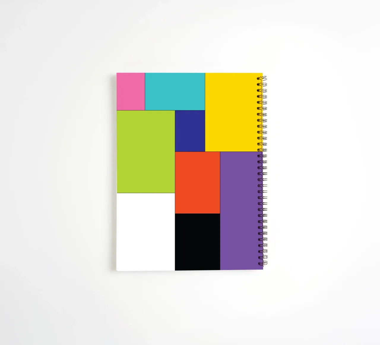 rectangle simple color spiral notebook by Plumpz